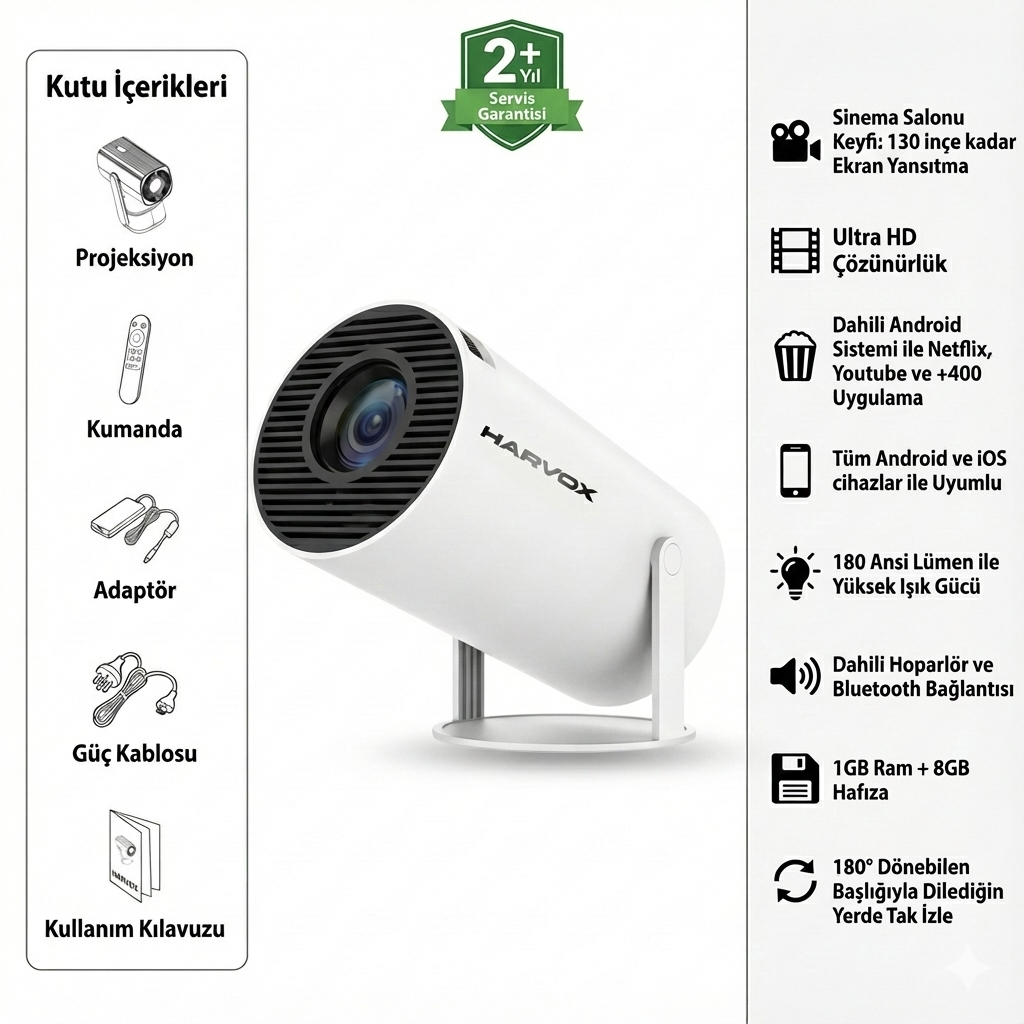 Harvox Serisi OQA Upgrade Pro Projeksiyon Cihazı